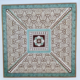 Load image into Gallery viewer, Dunhuang Caisson Ceiling Silk Scarf